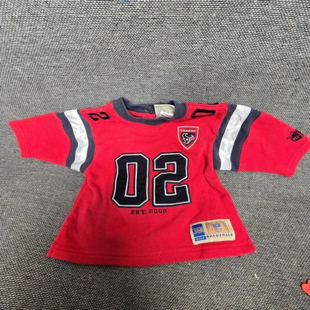 NFL‎ Originals Houston Texans Baby Jersey Red EST 2002 Infant 3-6 Months